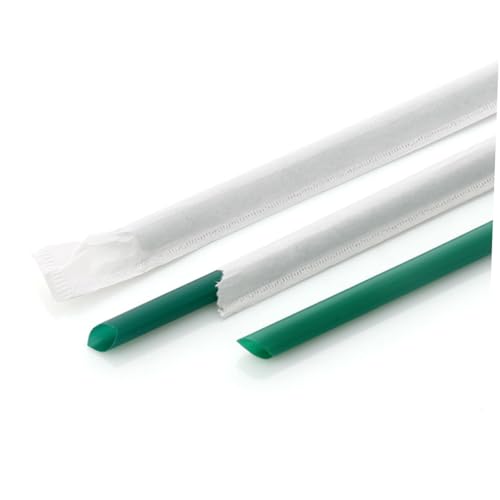 100 pitillos desechables gruesos color verde oscuro miniatura 6