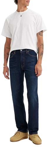 Image of Levi's Men's 505 Regular-Fit Jeans, Nail Loop Knot - Dark Indigo, 30Wx30L