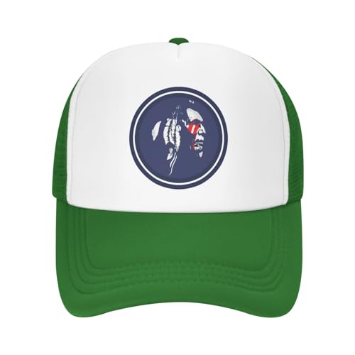 Native American Pride- Trucker Hat Summer Mesh Cap with Adjustable Snapback Strap Unisex Orange