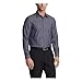 Calvin Klein Men's Slim Fit Non-Iron Herringbone Point Collar Dress Shirt, Smokey Blue, 16.5