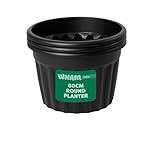 Wham Vista 3 x 60cm Round Plastic Garden Planters | 100% Recycled Plastic | Weather Resistant & Lightweight | Indoor & Outdoor Use | Drainage in UK | Slate/Black