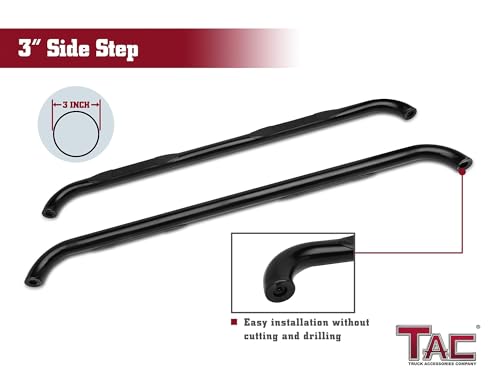 Barras laterales TAC para Ford F250-F550 1999-2016 3" negro miniatura 4