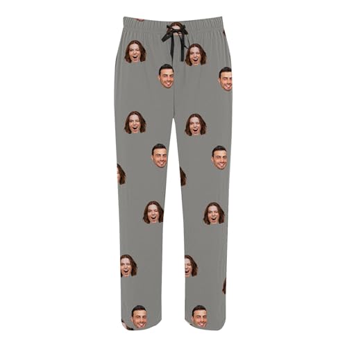 Personalized Pajamas Pants with Photo Valentines Custom Pajama Pants Pet Face Lounge Pj Bottoms Gifts for Women Men4