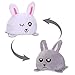 KATELUO Plüsch Wenden Kuscheltier, Kinderspielzeug Geschenk Plüschtiere Stimmungs Kuscheltier Doppelseitiges Flip-Plüschtier Wendepuppe Stofftierpuppe Stofftier, Reversible Plüschtier für Kinder (E)