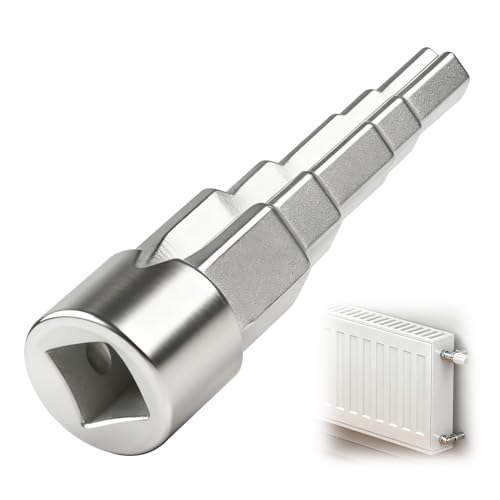 Pmqs Clé de Montage Étagée Universelle pour Installations Sanitaires, Clé de Radiateur Étagée 5 Niveaux avec Douille Carrée 1/2