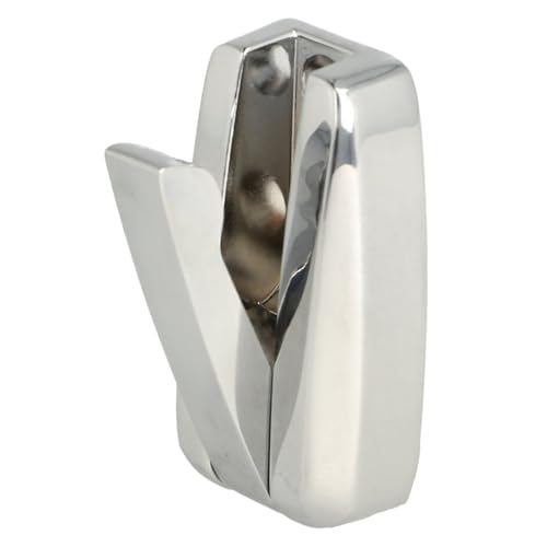 SOTECH gancio pieghevole a superficie HIPPO cromo lucido con molla Gancio appendiabiti in metallo, design salvaspazio ideale per spazi ristretti come nei caravan