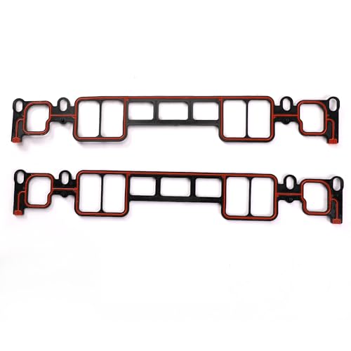 Image of KAX MS90131 Intake Manifold Gasket Set Compatible with Chevy /GMC K1500 C1500 Suburban Tahoe Yukon Express Savana K2500 C2500 K3500 C3500 1996-1999 5.0L 5.7L, Cadillac Escalade 1999-2000