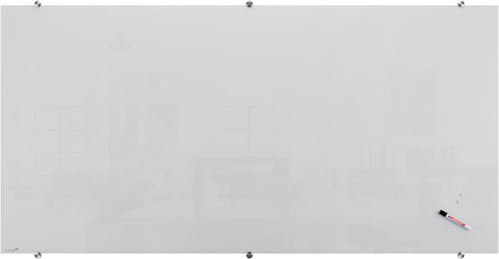 Legamaster 7-104564 Glasboard Colour, Glas-Magnettafel, 200 x 100 cm, Weiß