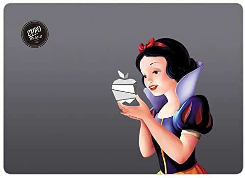EppoBrand Snow White in Dress Holding Apple Vinyl Sticker Decal for 11' 12' 13' 14' Inch MacBook with Anti-Scratch & Anti-Fading Coating