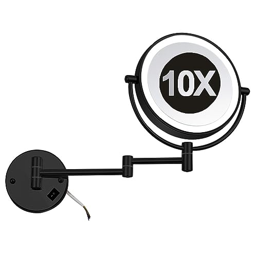 Interruttore facile da usare e struttura in ottone: basta premere l'interruttore sulla base per accendere o spegnere lo specchio illuminato. Questo design intuitivo riduce al minimo le impronte digitali sulla base e sullo specchio, semplificando la pulizia. Realizzati in ottone di alta qualità, la struttura, la colonna e la base resistono a ruggine, ossidazione, corrosione e graffi, garantendo una lunga durata anche in ambienti umidi.