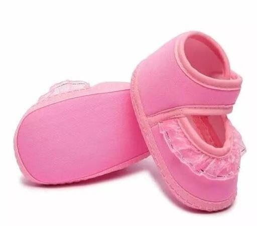 Image of Suman Trader Infant Baby Booties | Cute Cotton Shoes with EVA Anti Slip Sole for Newborn Girls