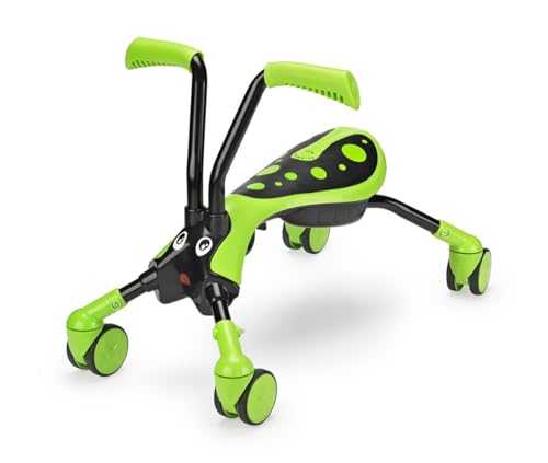 Correpasillos infantil Scramblebug 8512 con forma de bicho verde y negro