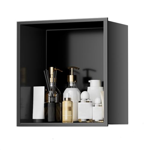 Niche de douche étagère murale encastrée en acier inox pour éviter le calcaire et la rouille