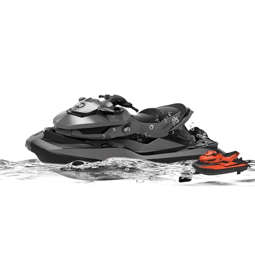 njoyn RC ferngesteuertes Jet-Ski Boot mit Akku, Robustes Speedboot-Modell für Kinder & Erwachsene, ideal für Schwimmbäder und Seen, geeignet für Anfänger & Profis, Tolles Spielzeug für Rennboot-Fans