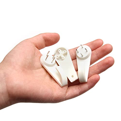 Image of Nails for Hanging Pictures,Picture Hooks Hardwall Hanger for Hardware, Fasteners & Hooks Wall Mount Non-Mark Hook Picture Photo Frame Hangers(100pcs,50*21mm)