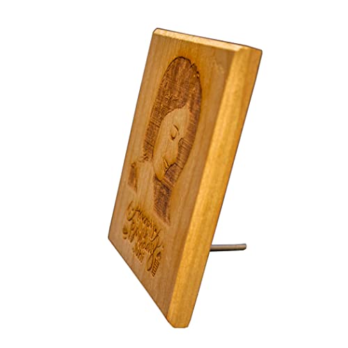 Image of Amazing gifts Rectangular Unique Friendship Day Gift - Personalize Engraved Tabletop Wooden Plaque 8x6 Inches