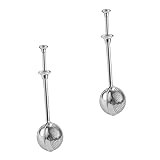 HOLIDYOYO 2個ステンレススチール製粉ふるい キッチンふるい 粉メッシュふるい 粉砂糖 ココア パウダー用 伸縮式ハンドル 軽量 耐久性