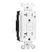 Amazon Basics Weather-Resistant GFCI Receptacle with LED Indicator, 20 Amp, White