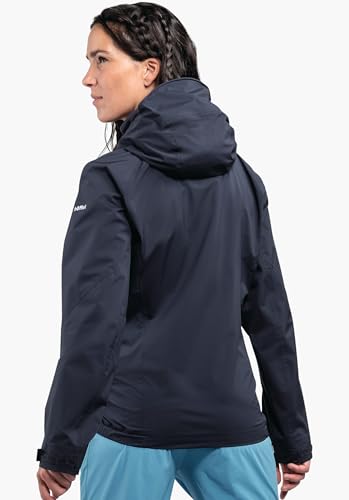 Schöffel Damen 2.5L Jacket Vistdal L, nachhaltige Regenjacke aus pflanzenbasiertem ecodear Bio-Nylon, wasserdichte Outdoor Jacke… – Ansicht 4