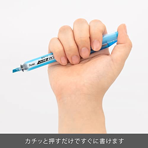 Pentel Handy Line Knock S pointe retractable biseautee bleu ciel lot de 10 - 2