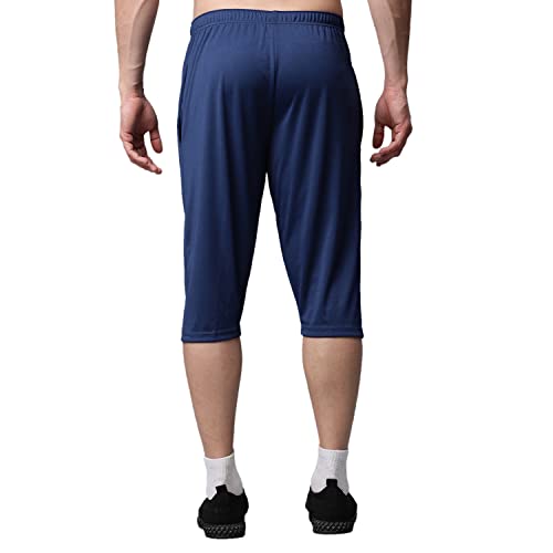 Image of Mack Jonney Dryfit Lycra Solid Capri for Men-Dryfit Lycra D13 01-P