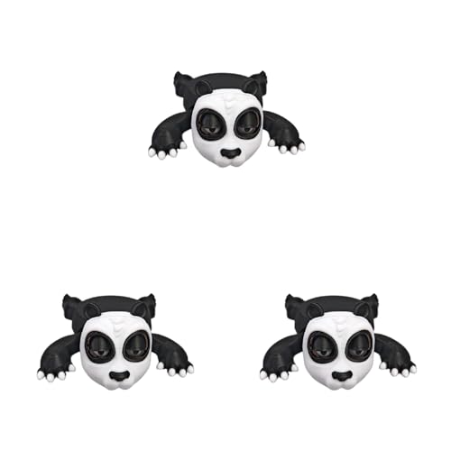 Qsvbeeqj Panda amusant - Jouet anti-stress - Décorations de bureau - Boisson créative aux yeux ouverts - Jouet anti-stress durable