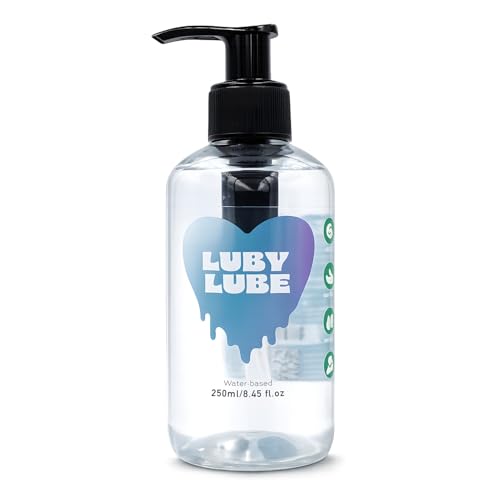 Luby Lube Water Based Personal Lubricant 250ml Silky Smooth Non-Sticky & Long Lasting Unflavoured Sex Lube | Hypoallergenic Paraben-Free Condom Safe and Toy Compatible | Suitable for Men & Women