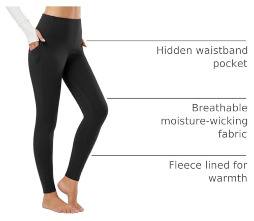 Image of baleaf Women's Fleece Lined Leggings, High Waisted