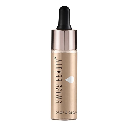 price history - Swiss Beauty Drop & Glow Liquid Highlighter For Face makeup | illuminating Liquid Highlighter with Dewy finish | Shade -Gold, 18ml|