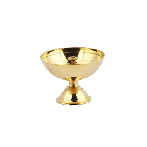 Shubhkart Nitya Pyali Diya (Size 4) -74 Gm | High Quality Oil Lamp for Daily Puja & Other Religious Rituals, Home, Office & Temples Festive Gifts | Pyali Stand for Home Decor (6.5cm H x 8cm L) (B0BCG8B7CF) Amazon Price History, Amazon Price Tracker