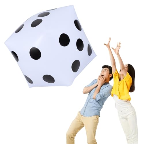 20 Inch Jumbo Inflatable Dice Outdoor Fun Giant Inflatable for Indoor and Outdoor Broad Game Ludo and Pool Party