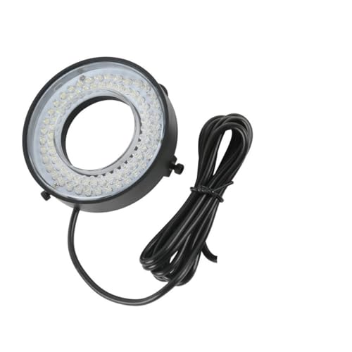 顕微鏡キット 72LED調整可能なリングライト顕微鏡光源産業用カメラライト 顕微鏡レンズアダプター