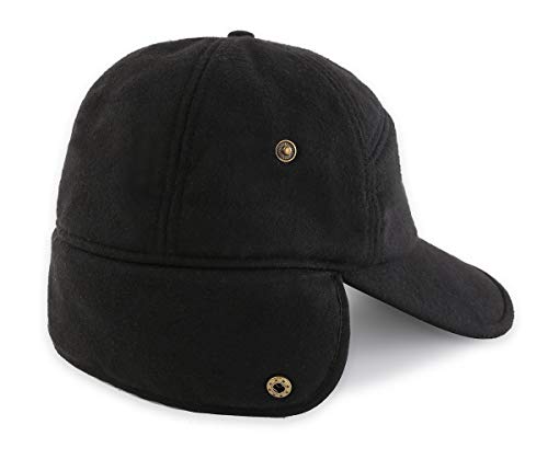 Image of Men's Winter Baseball Cap with Earflaps Fleece Lined Trapper Hunting Hat