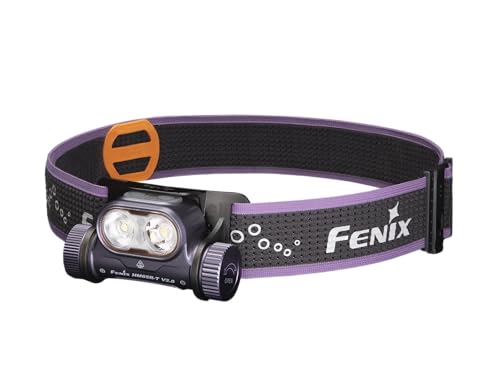 Fenix HM65R-T V2.0 Trailrunning LED Stirnlampe mit max. 1.600 Lumen Weißem Licht und max. 800 Lumen warmweißem Licht + SOS. Mit 3.400mAh Akku +...