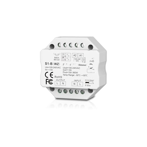 Atenuador LED S1-B soluciona parpadeos en interruptor de tiras de luz