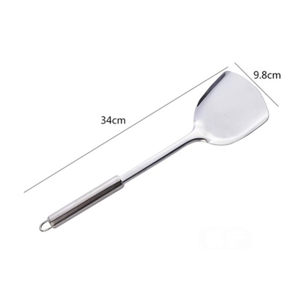 Juego de Utensilios de Cocina de Acero Inoxidable Espátula Mango Resistente al Calor Cuchara de Sopa Pala de Cocina Especial Antiadherente Herramientas de Cocina(