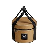 FackLOxc Picknick-Utensilien, Organizer, Utensilien, Reisetaschen, langlebig, für Grillabende und Picknicks im Freien, khaki, M