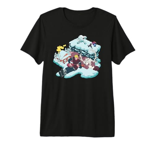 T-shirt Reine des Neiges premium avec Kristoff Anna et Sven pour fan Disney