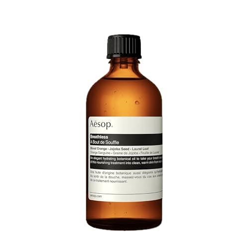 Aesop Breathless Body Oil - Hydrating Botanical Blend with Blood Orange & Jojoba - 100 mL - 3.4 oz