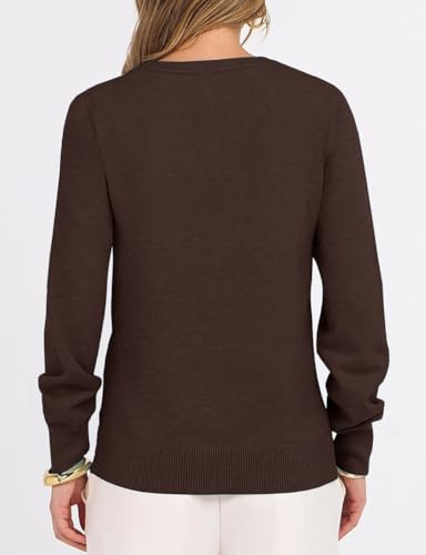 Kinghua Knit Sweater for Women Fall Winter Outfits Casual V Neck Long Sleeve Pullover Knitted Sweaters Tops4