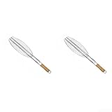 Edelstahl-Fischhalter mit belüftetem Design und Holzgriff für verbesserte...