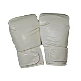 Aymzbd Boxing Gloves Sparring Gloves PU Guards Punching Mitts for Grappling Fighting Training Punching Bag Training Workout, White Adults