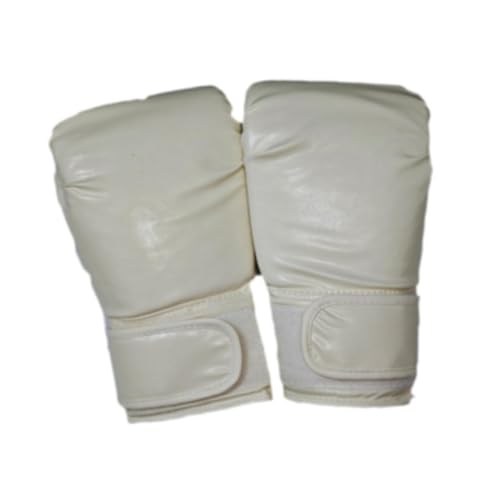 Aymzbd Boxing Gloves Sparring Gloves PU Guards Punching Mitts for Grappling Fighting Training Punching Bag Training Workout, White Adults