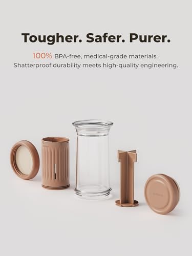Image of D1 All-in-one Portable Coffee Maker, a French-press-style travel coffee maker