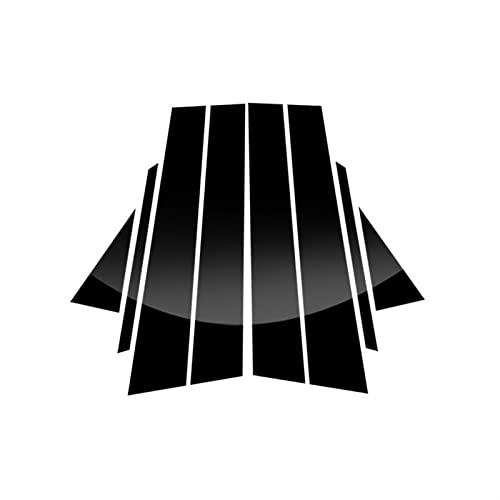 para Sentra para Sylphy B17 B18 2013 2014 2015 2016 2017 2018-2023 Pegatina Protectora para Embellecedor De Ventana Coche Tira De Decoración De Columna Central, Piezas Centro Pilar Pegatina (Size : 2 Cover