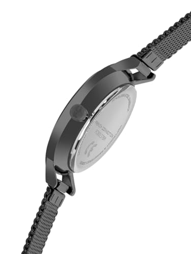 Image of French Connection Sunray Black Round Dial with Black Stainless Steel Mesh Strap Watch - for Womens FCN0137BM