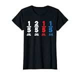 One Fifth Two Fifth Red Fifth Blue Fifth 4th Of July Teacher T-Shirt