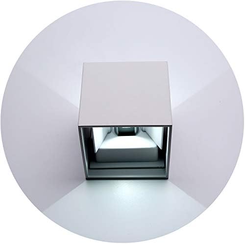 APPLIQUE LED CUBO IMPERMEABILE DA INTERNO ED ESTERNO LAMPADA DA PARETE - Foto 8