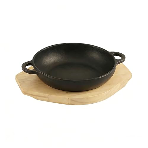 Elegante base in legno inclusa: dispone di una base in legno permanente per proteggere gli esterni dai danni causati dal calore aggiungendo un fascino rurale alla tua presentazione da pranzo