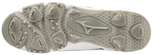 Mizuno Chuteira masculina 9-Spike Ambition 3 Baseball, Preto/branco, 9.5